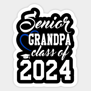 Class of 2024 Grandfather Senior Gifts Funny Senior Grandpa Sticker